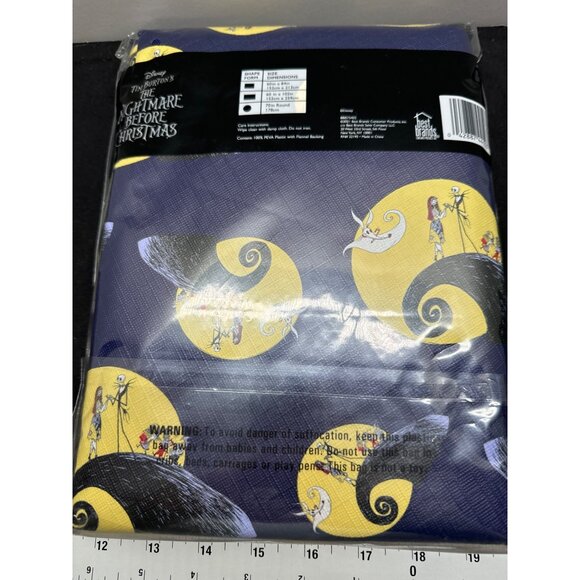 Disney Tim Burtons Nightmare Before Christmas 70" Round Tablecloth - Picture 2 of 6